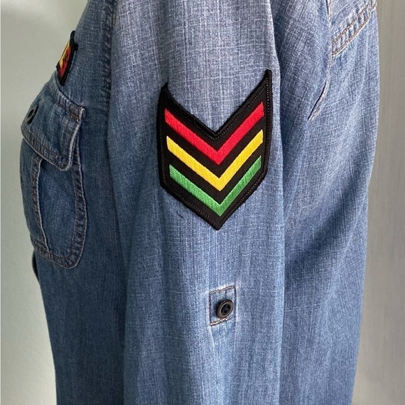 Women’s Denim Dress Lightweight Size 0 By J Crew Super Cute in Very GUC - Picture 2 of 10